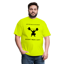 Load image into Gallery viewer, I&#39;m Fatherless But...T-Shirt (Men) Because I Can - safety green
