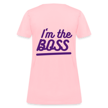 Load image into Gallery viewer, Fatherless Women&#39;s T-Shirt (I&#39;m the Boss) - pink

