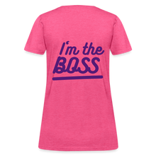 Load image into Gallery viewer, Fatherless Women&#39;s T-Shirt (I&#39;m the Boss) - heather pink
