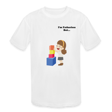 Load image into Gallery viewer, Fatherless Kids&#39; Moisture Wicking Performance T-Shirt - white
