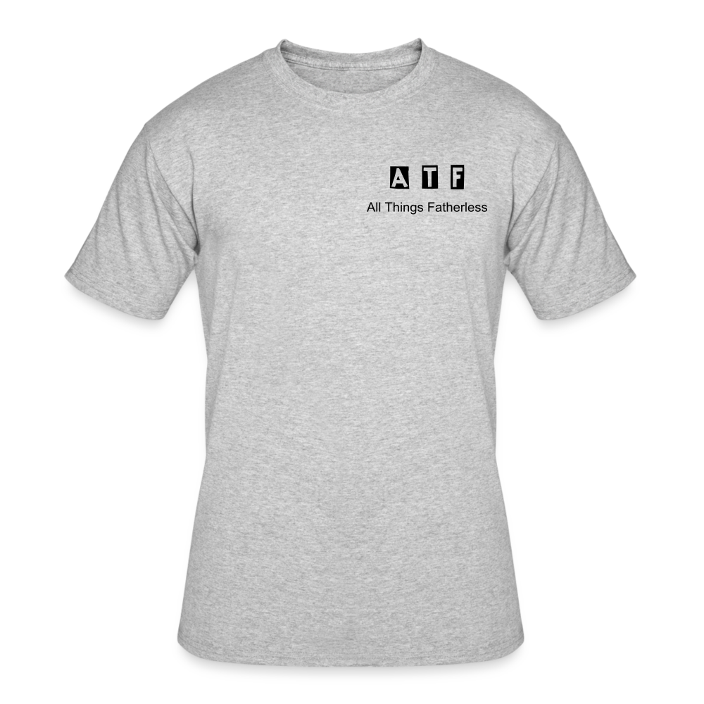 Men’s  T-Shirt - heather gray - 50/50 with ATF upper left