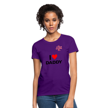 Load image into Gallery viewer, Women&#39;s T-Shirt &quot;I&#39;m A Daddy Less Daughter - purple
